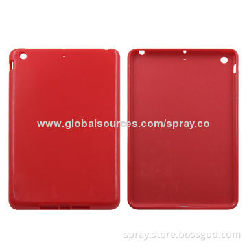 Clear Soft TPU Cases for iPad Mini, Various Colors Available
